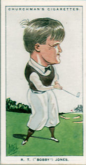 1928 WA&AC Churchman Famous Golfers 27 Bobby Jones
